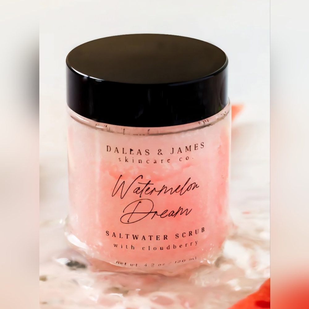 NIB Dallas & James Skincare Co. Watermelon Dream Saltwater Scrub